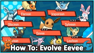 How to evolve eevee into sylveon  Names for eevee evolutions [upl. by Saduj]