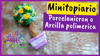 MiniTopiario en porcelanafria o arcillapolimerica Taller Lash [upl. by Ahkeber]