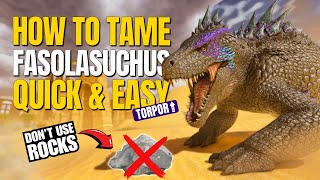 How to Tame Fasolasuchus in Ark Survival Ascended Scorched Earth [upl. by Dleifyar]