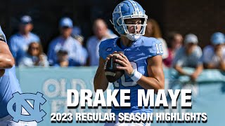 Drake Maye 2023 Regular Season Highlights  North Carolina QB [upl. by Liagiba]