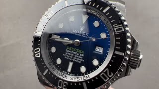 Rolex Deepsea Sea Dweller DBlue quotJames Cameronquot 126660 Rolex Watch Review [upl. by Brenna]