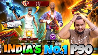 INDIAS NO1 P90 PLAYER VS KALUWA  GOD LEVEL P90 GAMEPLAY [upl. by Aniras]