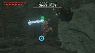 BotW Rare Ore Stone Talus Hyrule Castle [upl. by Gerkman]