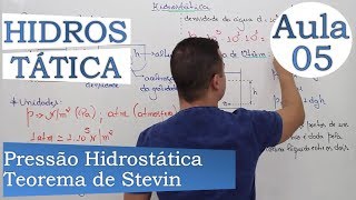 Hidrostática  Aula 05 Teorema de Stevin [upl. by Angelle]