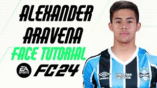 EA FC 24  ARAVENA FACE TUTORIAL  STATS GRÊMIO [upl. by Meagher949]