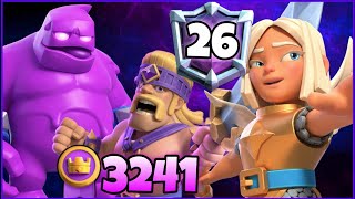 Top 26 with Elixir Golem Deck [upl. by Alinna197]