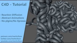 Cinema 4D ReactionDiffusion tutorial preview [upl. by Ellened]