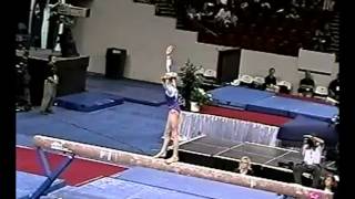 Nastia Liukin WOGA  2003 US Junior Nationals  Beam [upl. by Sutsugua685]