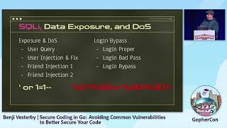 GopherCon 2022 Benji Vesterby  Secure Coding in Go Avoiding Common Vulnerabilities [upl. by Ydnelg458]