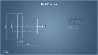 Lets write GCode  Programming a CNC Lathe to make a bush  part 3 point to point centre drilling [upl. by Fredrika]