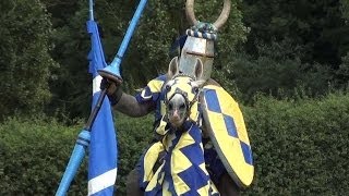 Medieval Jousting  Hever Castle  The Knights of Royal England [upl. by Ileyan]