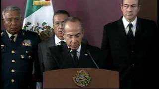 Mensaje a la Nación del Presidente Felipe Calderón donde exhorta a combatir el crimen organizado [upl. by Nork]