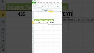 How convert Square feet Into meter in Excel  sq ft to mtr [upl. by Catha]