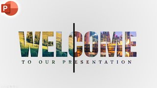 Motion Change Animated WELCOME Slide Design In PowerPoint [upl. by Mallin]