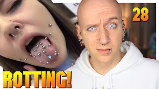 Reacting To TikTok Piercing Fails  Piercings Gone Wrong 28  Roly Reacts [upl. by Beitris367]