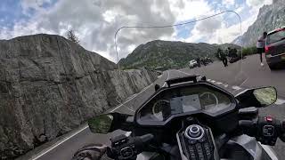 Grimsel Pass on Honda Goldwing DCT 2023 [upl. by Riebling541]