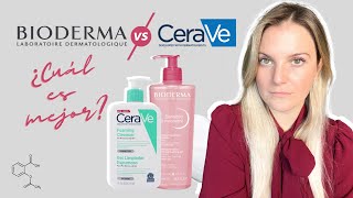 Que es mejor CeraVe o Bioderma  CeraVe Gel Limpiador Espumoso vs Bioderma Sensibio Gel Moussant [upl. by Robyn]