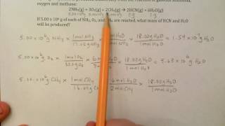 Limiting Reactant with 3 Reactants [upl. by Jennica]