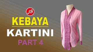 Menjahit Kelepak Kebaya Kartini  Tutorial Lengkap Kebaya Kartini Modern Part 4 [upl. by Elleirua]