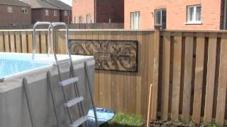 Intex Above Ground Pool Installation Part 2 [upl. by Sivatco244]