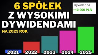 6 spółek z wysokimi dywidendami na 2025 rok Start sezonu polowania na dywidendy [upl. by Eelyrag]