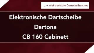 Elektronische Dartscheibe CB 160 Cabinett [upl. by Bartel718]