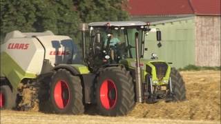 Claas Xerion 3800 Trac VC mit Claas Quadrant 3400 RC [upl. by Bohs]