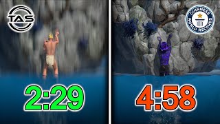 A Difficult Game About Climbing Speedrun World Record vs TAS [upl. by Llevram76]