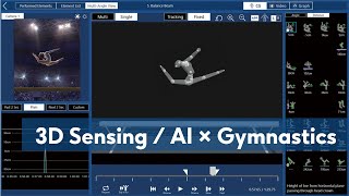 富士通の3Dセンシング技術を活用したAI体操採点システム [upl. by Alleirbag]