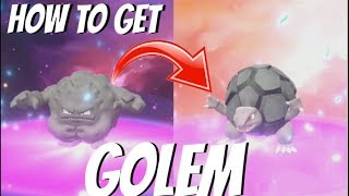 HOW TO GET GOLEM POKEMON LETS GO PIKACHU AND EEVEE HOW TO EVOLVE GRAVELER BEST METHOD [upl. by Atteuqram]