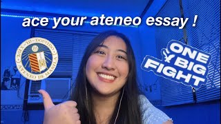 ateneo essay tips 💙🦅 writing stellar content and other notes [upl. by Ruthven]