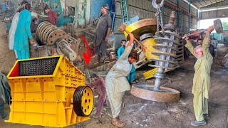 Hard working Man Making a new heavy duty crusher machine [upl. by Peltz32]