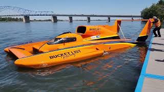 H1 Spring Testing 2023 Bucketlist Racing Unlimited Hydroplane [upl. by Ynaffital506]