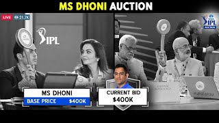 IPL 2022 Auction Live Ft MS Dhoni  8 Teams bidding for 1 Player  IPL 2022 Updates [upl. by Anehta]