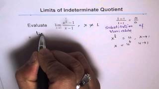 Evaluate Limit by Variable Substitution Sixth Power [upl. by Jenny758]