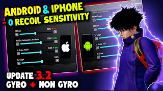 Pubg Mobile Best 2024 Sensitivity 🔥😱  Android amp iphone Gyro  Non Gyro Code💯 [upl. by Aronaele224]