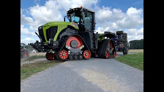 Claas Axion 960 TerraTrac  Claas Xerion TracSystem [upl. by Tice]