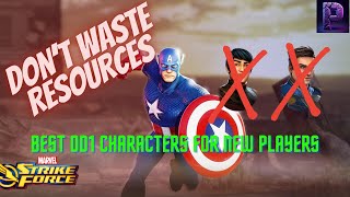 BEST DD1 CHARACTERS 2024 Marvel Strike Force [upl. by Heymann455]