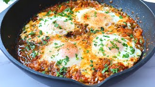 Huevos al plato Cena rápida y económica ASMR [upl. by Kazimir]