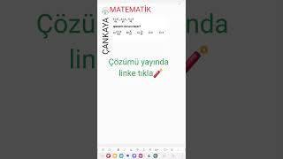 TYT Matematik  Rasyonel Sayılar Soru 3 [upl. by Orly]