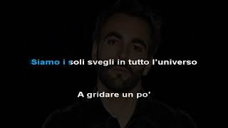 Due vite Marco Mengoni KARAOKE con cori [upl. by Eileme]