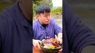 eat pork subscribetomychannel youtube mukbang [upl. by Mackie]