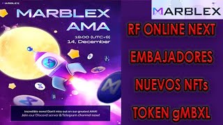 MARBLEX AMA 20 Noviembre  Colecciones NFT y token gMBXL [upl. by Brew386]