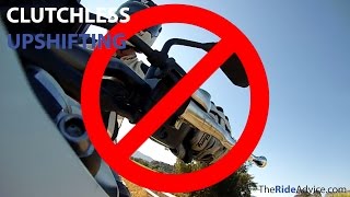 How to Clutchless Upshift on a Motorcycle  Clutchless Shifting [upl. by Nnylarat]