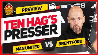 TEN HAG PRESS CONFERENCE REACTION MAN UTD vs BRENTFORD [upl. by Adi]