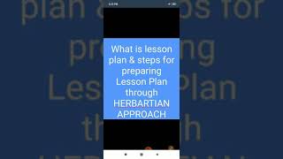 Steps for preparing lesson plans through Herbartian Approach [upl. by Meir]