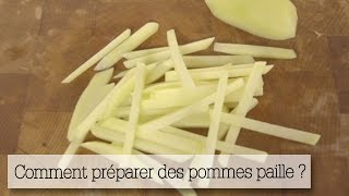 Faire des pommes paille  la technique en une minute [upl. by Reger790]