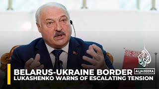 Belarus says Ukraine amassing troops at border amid incursion into Russia [upl. by Grayson]