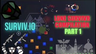 Survivio 50v50 Lone Survivr Compilation  Insane 2v20 clutch  Part 1 [upl. by Nabla]