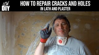 Repairing Cracks And Holes In Lath And Plaster  part 2  DIY Vlog 7 [upl. by De959]